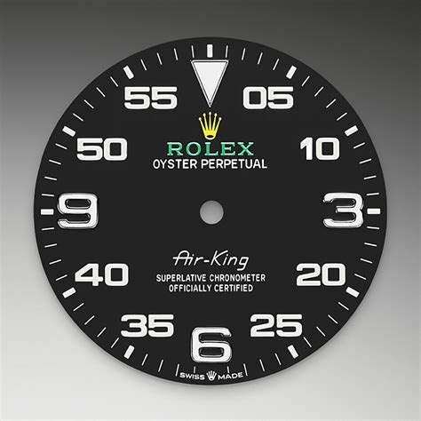 muss auf dem zifferblatt rolex air king|Rolex Air-King 40mm.